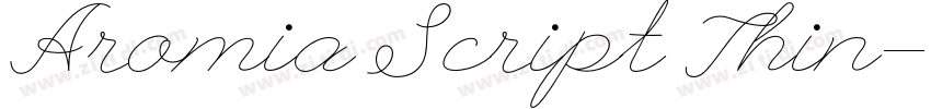 Aromia Script Thin字体转换